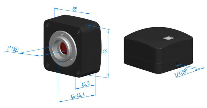 CCD камера C-mount USB2.0 серии EXCCD