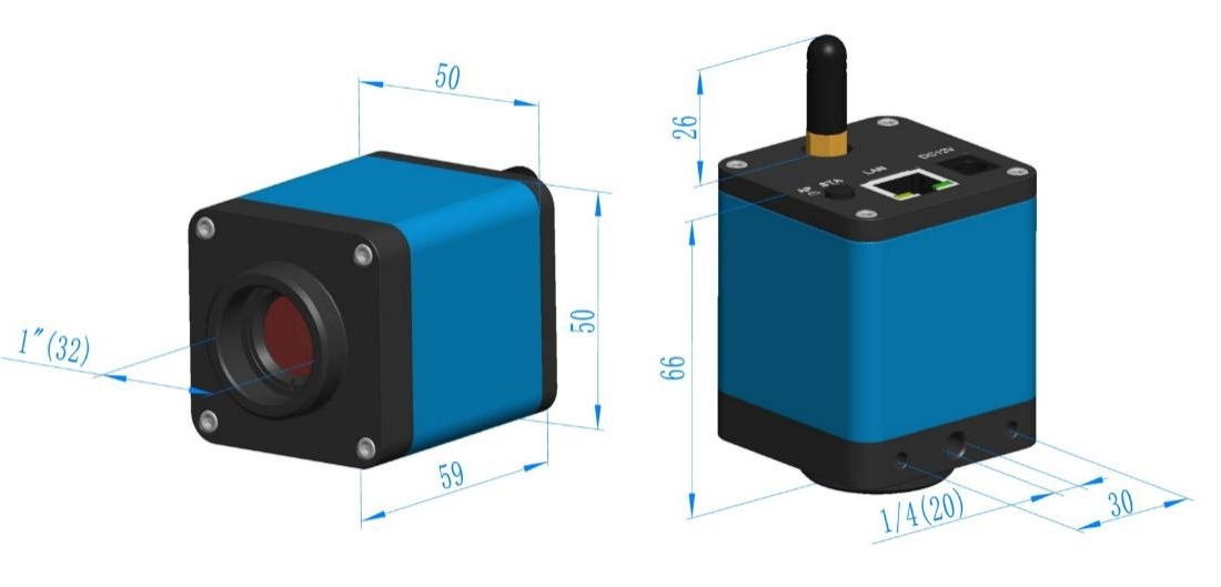 CMOS камера серии WECAM +WiFi +Ethernet