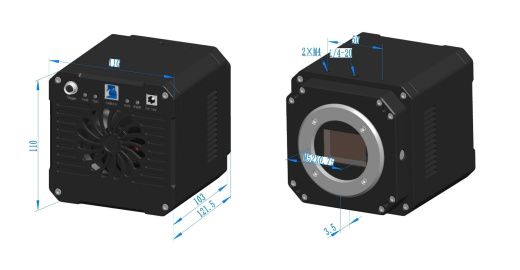 Камера серии MAX TE-Cooling M52/C-mount USB3.0 CMOS