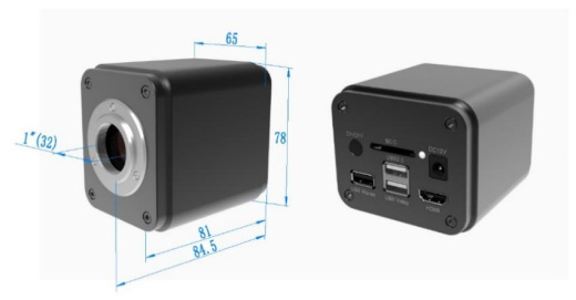 CMOS камера C-mount автофокус HDMI/WiFi/USB мультивыходная серии XFCAMTOP4K8MPA